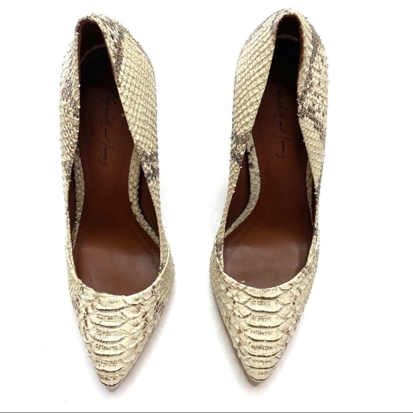 Elizabeth & James Falin Snakeskin Heels - Picture 2 of 5